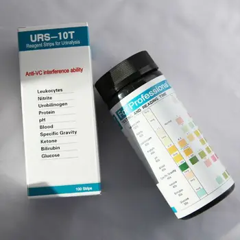10 Parametri) Urīna teststrēmeles Urīna analīze Testi Urobilinogen Olbaltumvielu PH