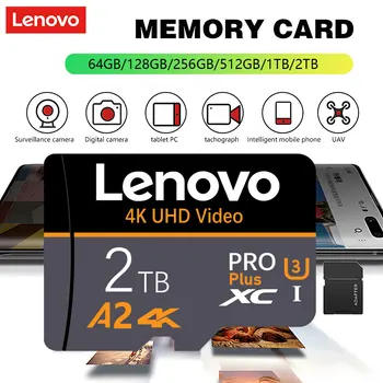 100% Oriģināls Lenovo Micro TF SD Kartes 2TB High Speed Atmiņas Kartes 128gb SD Atmiņas Kartes Flash atmiņas Karti, Telefona Kameru Free Shiping