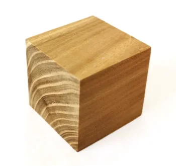1gb Izmērs:10x10x10cm Dabas Vīksna Kvadrātveida Koka Bloki masīvkoka Klucīši DIY Koksnes Materiāli