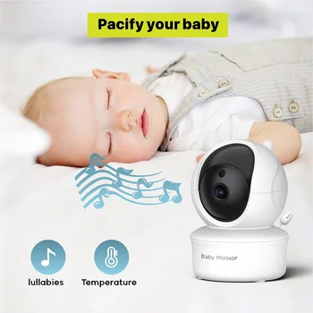 5 Collu Baby Monitor IS Nakts Redzamības Monitors Domofons VOX Režīms Video Baby Camera Walkie Talkie, Aukle Smart Home IP Kameras