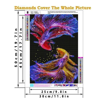 5D DIY Pilna Dimanta Urbšanas Krāsošana Komplekti Apaļo Kristāla Rhinestone Izšuvumi Krustdūrienā Pieaugušajiem Dimanta Māksla