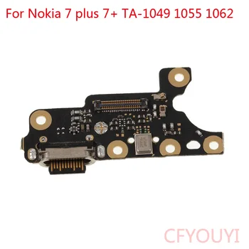 5gab/daudz Uzlādes Ostas Flex Nokia 7 plus 7+ TA-1049 1055 1062 USB Uzlādes Ostas Doka Savienotājs Valdes Flex Kabelis Daļa