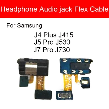 Audio Jack Flex Kabelis Samsung Galaxy J4 Plus J5 J7 Pro J430 J530 J730 Austiņu Ligzda Flex Kabelis Radioaustiņa Ostā Flex Lentes