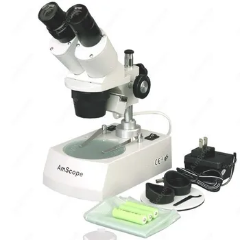 Bezvadu LED Stereo Mikroskopu--AmScope Piegādes Bezvadu LED Augšējo un Apakšējo Gaismas, Stereo Mikroskopu 20X-40X