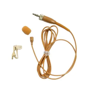 Brūnā Krāsa EW2-II saspraudes Lavalier Mikrofons Sennheiser EW G3 G4 BeltPack Bezvadu Sistēmu, 3,5 mm Bloķēšanas Atloks Microfone
