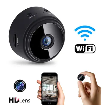 HD Bezvadu WiFi Mini Kameras Iekštelpu Mājas Drošības Uzraudzības Nelielu Kustību Mikro Videokamera videokameru Kameru Smart Cam