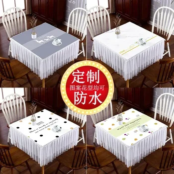 Kvadrātveida galdauts, sadzīves laukumā mahjong galda segums, ūdensnecaurlaidīga auduma māksla