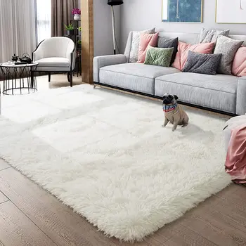LOCHAS Plīša Paklājs dekorēšana home Liela izmēra Pūkains Paklājs, paklāji, lai dzīvojamā istaba dekori matains paklāji Guļamistabai istabas paklāji