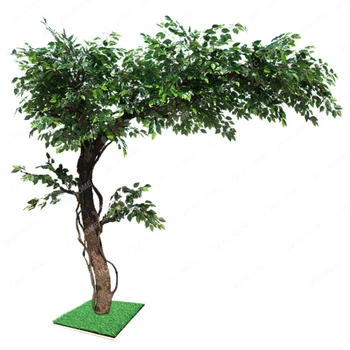 Mākslīgo Koku Rotangpalmas Simulācijas Banyan Tree Fotografēšanas Aksesuārus Zaļo Augu Masīvkoka Dzīvojamā Istaba Parādīt Viltus Imitative Koks
