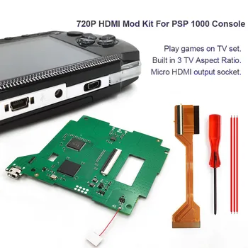 PSPDigital Mod Komplekti HDMI uz HDMI Pārsūtīt Spēlē Par TV, PSP 1000 PCB Atjaunināšana Konsoles Komplekti