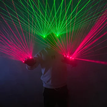 Sarkanā Lāzera, cimdi, Bārs, naktsklubs skatuves Šovs puse Lāzera aksesuāri LED Robots Lāzera Multi-staru Zaļā Lāzera brilles Cimdu piederumi