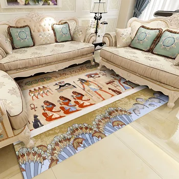 Senās Ēģiptes Freskas, Paklājos Liela Virtuve Mat Dīvāns Dzīvojamā Istaba Guļamistaba Vannas Istaba Dekori Veco Tradīciju Kultūras Paklāju