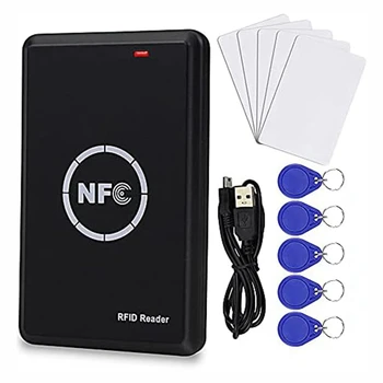 Smart Piekļuves Kontroles Kartes Kopētājs RFID Reader Writer 125Khz Kartes Aparāts 13.56 Mhz Šifrētu atmiņas Karti Dekoders, NFC Tagu