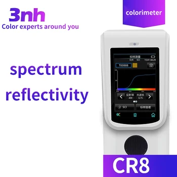 Spektrālo kolorimetru CR8 fiksēta fokusa paraugu ņemšanas plastmasas, tekstila apģērba iespiešanas iespiešana keramikas rūpniecības kolorimetru