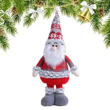 Sēžam Ziemassvētku Sniegavīrs Pateicības Sniegavīrs Lelle Standable Ziemeļbriežu Santa Claus Lelle Ziemassvētku Teleskopiskie Ornaments