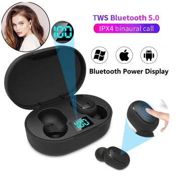 TWS E6S Bluetooth Austiņas bluetooth Bezvadu austiņas Trokšņu Atcelšana Austiņas Ar Mikrofonu Austiņas Xiaomi Redmi