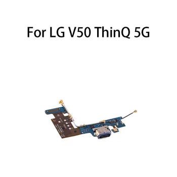 USB Uzlādes Portu, Ligzdu Dock Savienotājs Uzlādes Kuģa LG V50 ThinQ 5G / LM-V450PM LM-V450VM