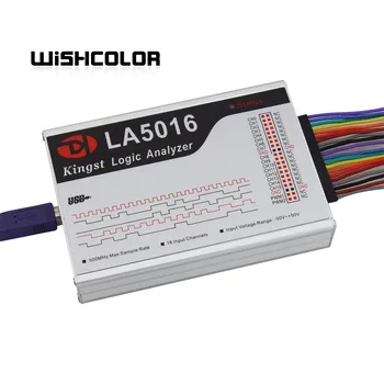 Wishcolor LA5016 USB Logic Analyzer 16 Kanālu Maks paraugu Ņemšanas Ātrums 500M 10G Dziļums Regulējams PWM Izejas