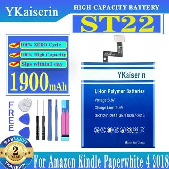 YKaiserin Akumulatora ST22 ST 22 Amazon Kindle Paperwhite 4 Paperwhite4 2018 58-000246 58-000271 Tālruņa Bateriju 1900mAh + Instrumenti